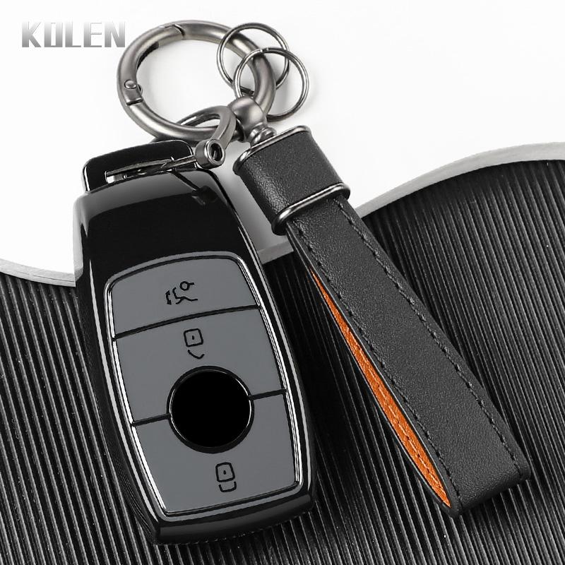 Premium TPU Car Remote Key Case Cover Shell for Mercedes Benz A C E S G Class GLC CLE CLA W177 W205 W213 W222 X167 AMG Keychain