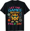 Let The Games Begin Field Day Sun Basketball Soccer T-shirt