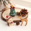 Christmas Resin Ornament Mini Santa Claus Resin Ornament Decorative Gifts Resin Crafts Tabletop Ornament