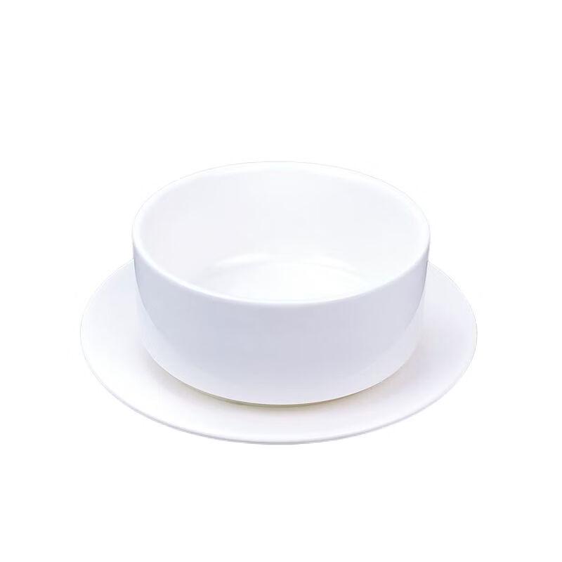 QIANXING Ceramic Double-Handled Soup & Dessert Bowl Set