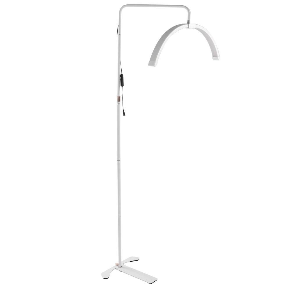 26in LED Floor Light Kit Color Temperature Brightness Adjustable Half Moon Lamp with Stand for Beauty Facial Care Video