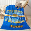 Chargers Football Team Personalized Name Blanket Cozy Personalized Blanket Warmthful Decor Throw For Bedding Seaside Bed Home Decor for All Occasions