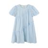 Sommer-Puffärmel-Rüschenkleid für Mädchen