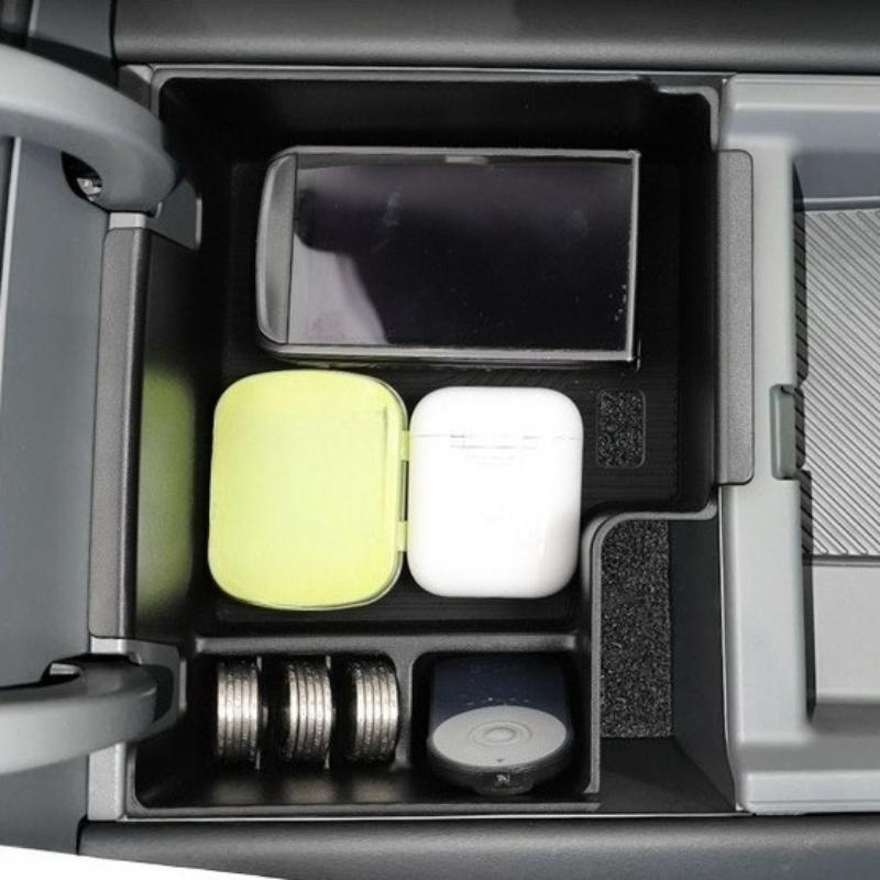 Car Armrest Storage Box Center Console Storage Case Organizer Tidying Tray for Kia EV9 2025-2025 Interior Accessories