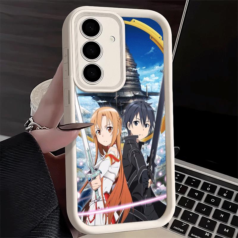 Phone Case for Samsung Galaxy S26 S25 Ultra S24 FE Sword Art Online Anime Shell S23 Plus S22 + S21 S20 5G Soft Silicone Funda