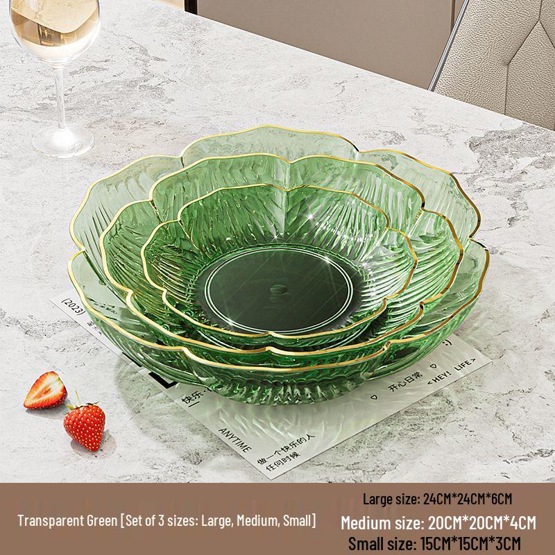 European Floral Fruit & Snack Bowl Set - Luxury Home Candy Plates