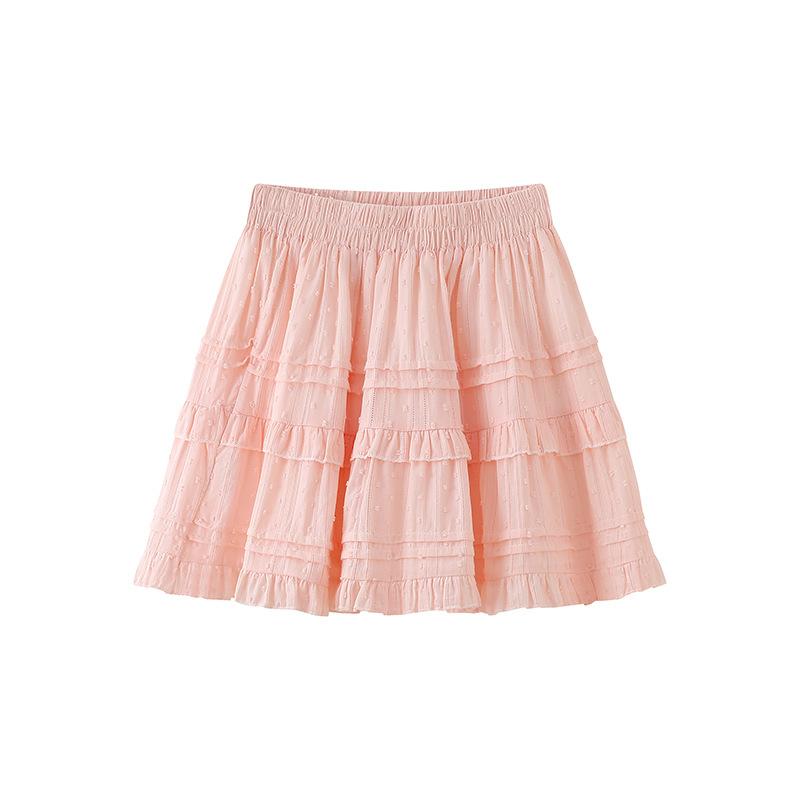 

Summer New Thin A-word Short Skirt Puffy Skirt S белый