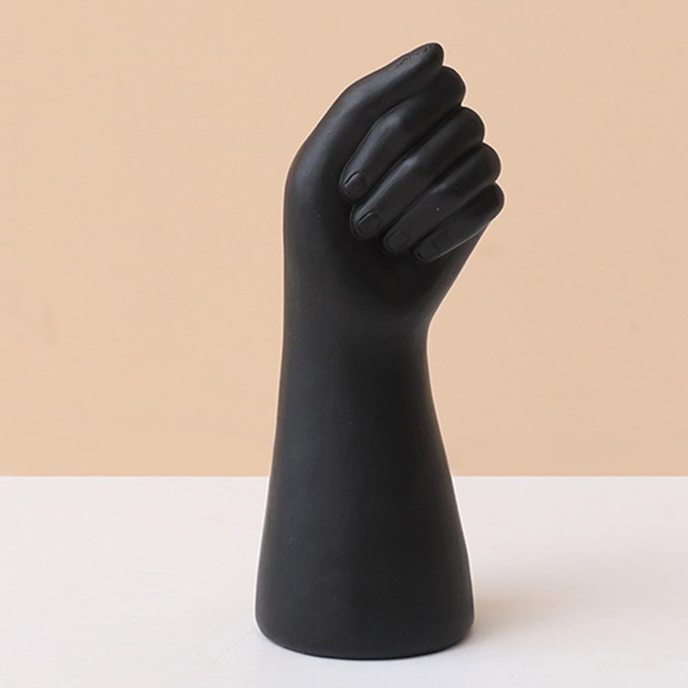 Hand-shape Creative Vase Pen Container Flower Arrangement Bottle Resin Craft Home Decor for Dining Table Office Supplies