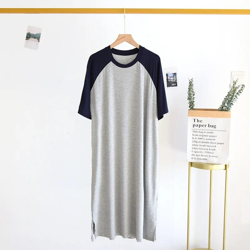 Spring Summer Nightgown Women's Sleepwear Pajamas Short Sleeve Long Night Dress Modal Sleep Shirts