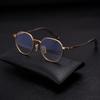 Lingkeonpeuleim Lf108_Brown Pure Titanium Eyeglass Frame