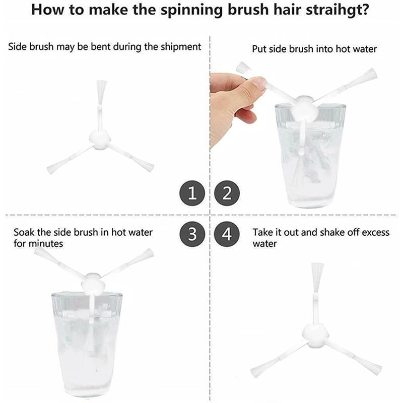 

A65T-For Dreame D9, D9 Max, L10 Pro Accessories Robot Vacuum Cleaner Filter, Side Brushes, Roller Brushes Replacement Parts