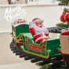Christmas Gift Electric Train Toy, Christmas Tree Atmosphere Scene Decoration Which Can Be Suspended Halloween, Christmas Gift