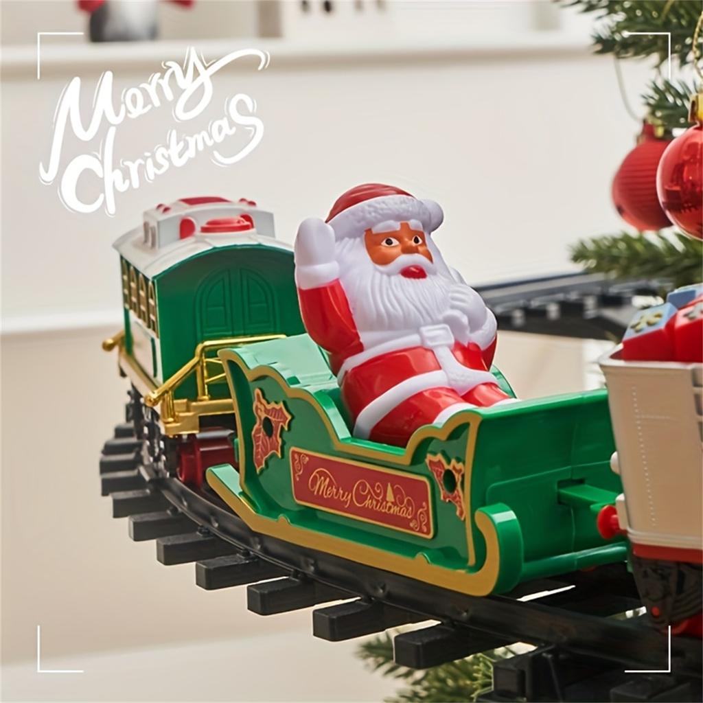 Christmas Gift Electric Train Toy, Christmas Tree Atmosphere Scene Decoration Which Can Be Suspended Halloween, Christmas Gift