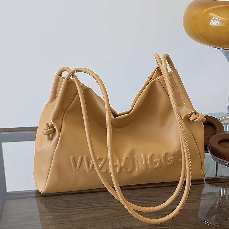 Женская сумка через плечо, модная мягкая сумка из искусственной кожи большой вместимости, модная сумка для повседневного и повседневного использования хаки