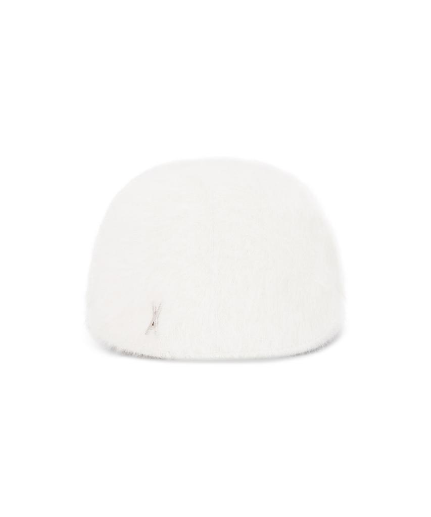 Bajal Va Studded Angora Hunting Cap Ivory