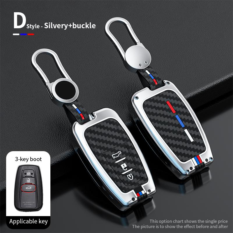 Zinc Alloy Car Key Cover Case Holder For Toyota CHR Prado 2017 2018 Prius Camry Corolla RAV4 2017 2018 2019 2020 Car Accessories