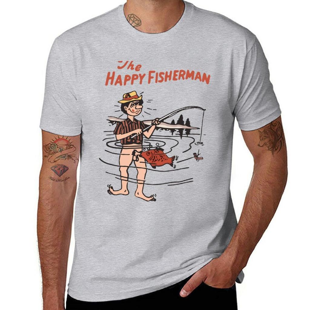 Nuova T-shirt Il Pescatore Felice t-shirt divertenti t-shirt personalizzate t-shirt grafica t-shirt da allenamento per uomo