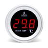Universal Car Digital 52mm Water Temperature Gauge  LED Display Meter 9-36V with Temperature Sensor Alarm Function Water Temp