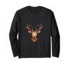 Hirsch, Deer Head Long Sleeve T-Shirt