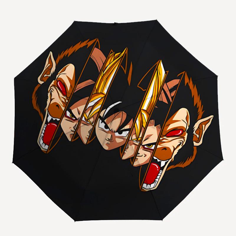 

1pc Dragon Ball Z Automatic Umbrella - 8-Rib Foldable Design, Outdoor Adventures, Durable Canopy Material yy250823158