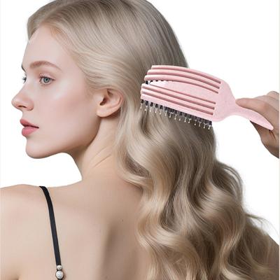 Friendly Hollow Hair Comb For Long Curly Hair Gentle Scalp Massage Tool Portable Storage Box