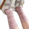 Gray Socks Girls' College Style Sweet Little Love Heart Socks Wear Cute Student Stockings Outside In Spring And Autumn