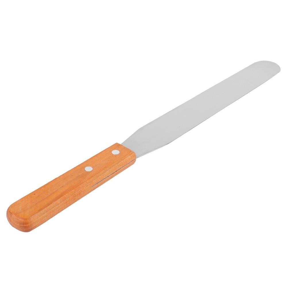 Stainless Steel Cake Icing Spatula Straight Blade Cake Scraper Spatula Baking Pastry M