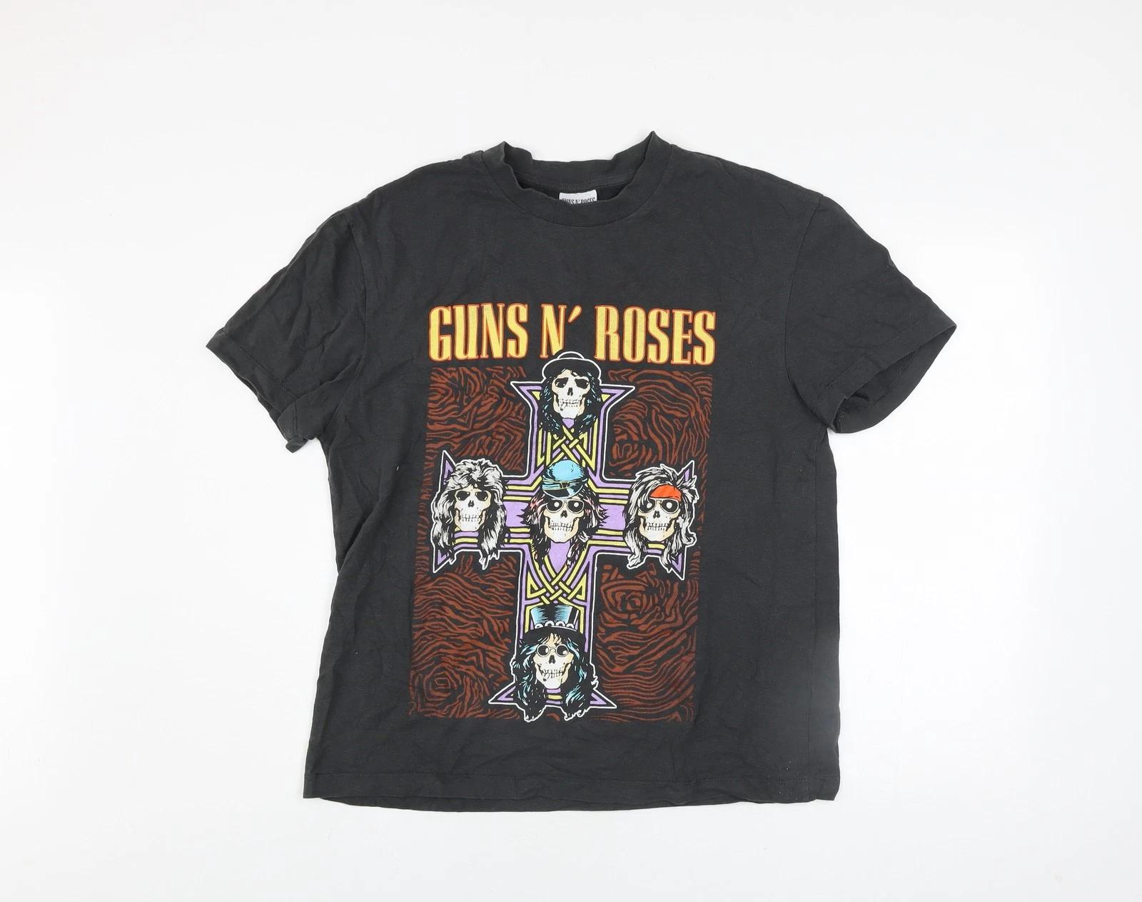 

Мужская черная футболка с графическим принтом группы Guns N Roses Размер S XL