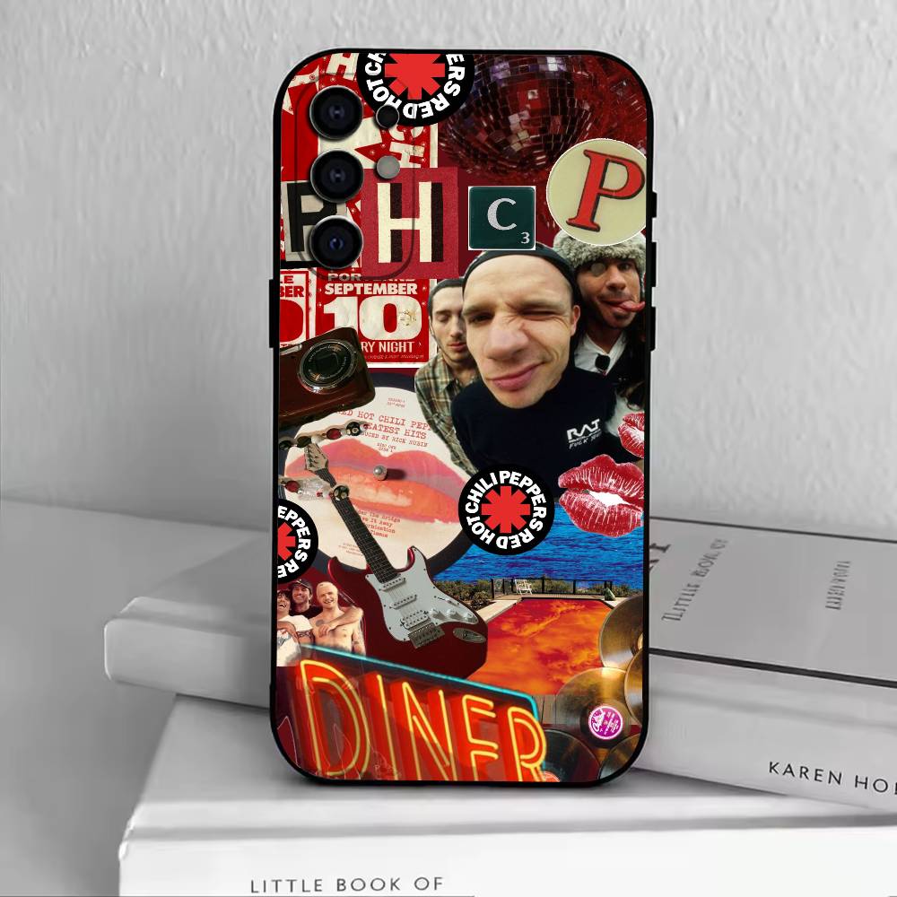 R-Red Hot Chili Peppers Phone Case Black Silicone Soft For Samsung S25,S24,S21,S22,S23,S30,Ultra,S20,Plus,Fe,Lite