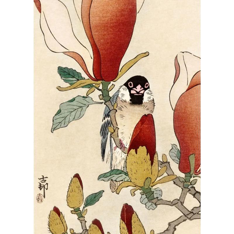 Posters And Prints Canvas Paintings Vintage Style Japanese Bird Peacock Fujiyama Retro Wall Art Pictures For Home Room Decor