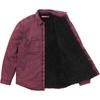 Supreme Shearling Lined Denim Work Shirt Overdyed Pink