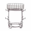 Two-Tier Storage Rack with Hooks Compact Kitchen Shelf Easy to Clean