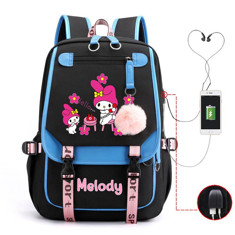 Cartoon Pink Rabbit Children'S School Bag Elementary School Girls Large Capacity Japanese Girls Backpack