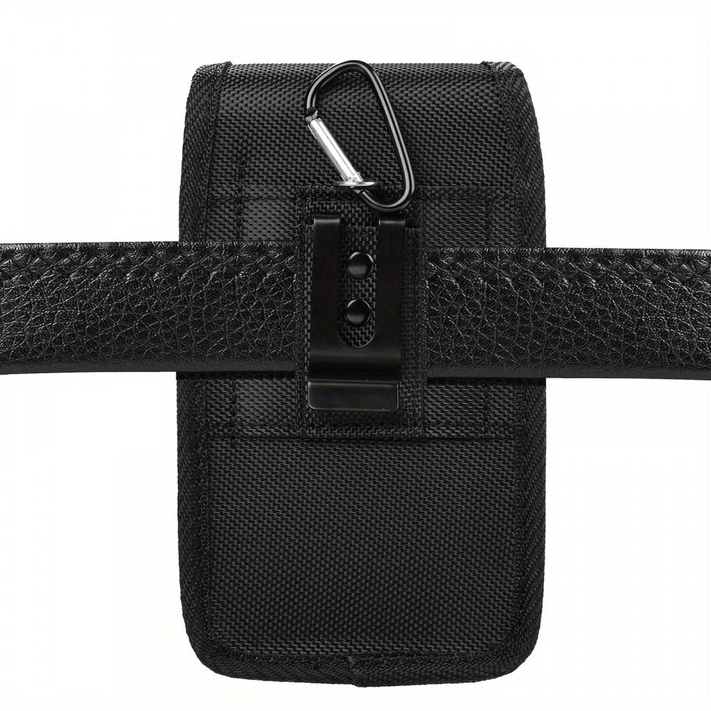 Univerzální nylonové pouzdro na telefon s dvojitou kapsou a opaskem do 7,5 palce, pánské outdoorové pouzdro pro iPhone 16 15, Samsung S23