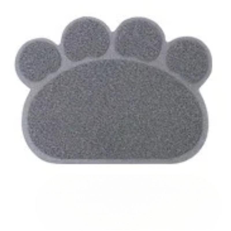 Anti-Haustier-Pfotenabdruck-Bodenmatte für Hunde und Katzen, Katzenstreumatte, Katzenstreu-Badewannenmatte, Katzenstreu-Toilette, rutschfeste Bodenmatte