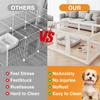 10/12pcs Clear Acrylic Plastic Pet Fence Easy Assemble Adjustable with Door Kennel Cage Enclosure Ideal for Small To Medium Dog