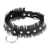 Black Leather Collar Lace Punk Choker Necklace Goth Cosplay Jewelry  Aesthetic Gothic Accessories
