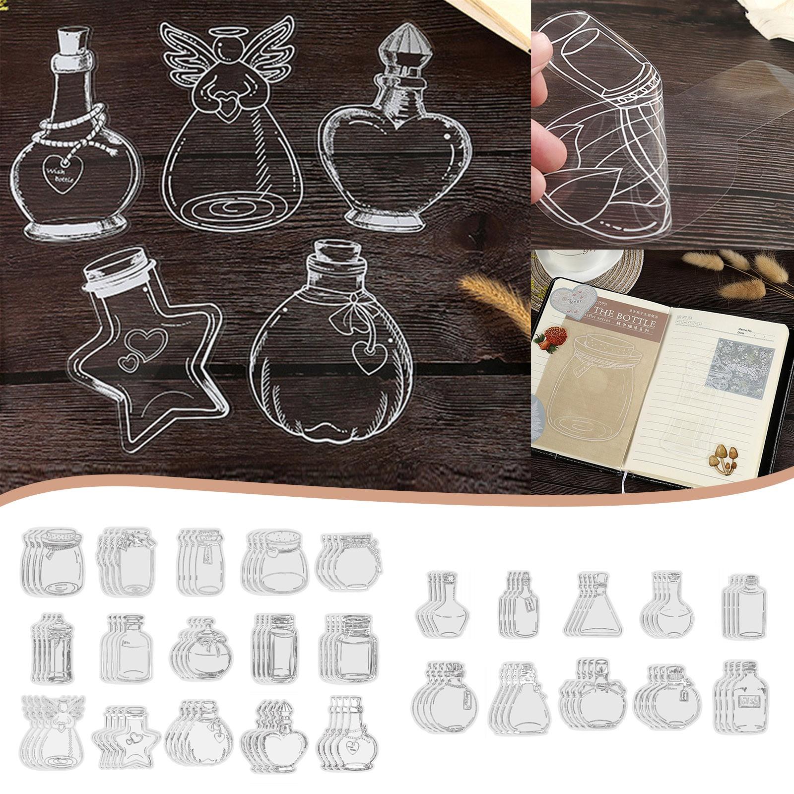 

20 упаковок прозрачных закладок из сухоцветов