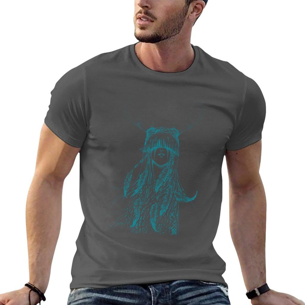 Heilung Blå T-shirt T-shirts För Unisex Paket Bomulls-T-shirts Designer Bomulls-T-shirt Paket T-shirt