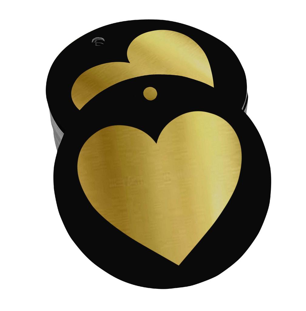 Inkdotpot Pack Of 100 Made With Love Wedding Favor Paper Tags Craft Real Gold Foil Hang