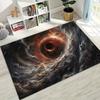 Dreamy Galaxy Universe Space Stars Black Hole Earth Rug for Bedroom Living Room Sofa Home Doormat Decor,Kid Non-slip Floor Mat