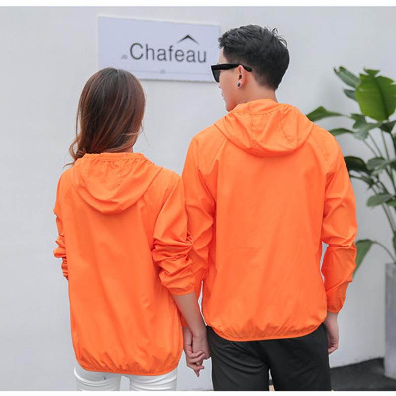 Jachetă cu glugă cu protecție UV pentru alergare sport, pliabilă, ultra ușoară