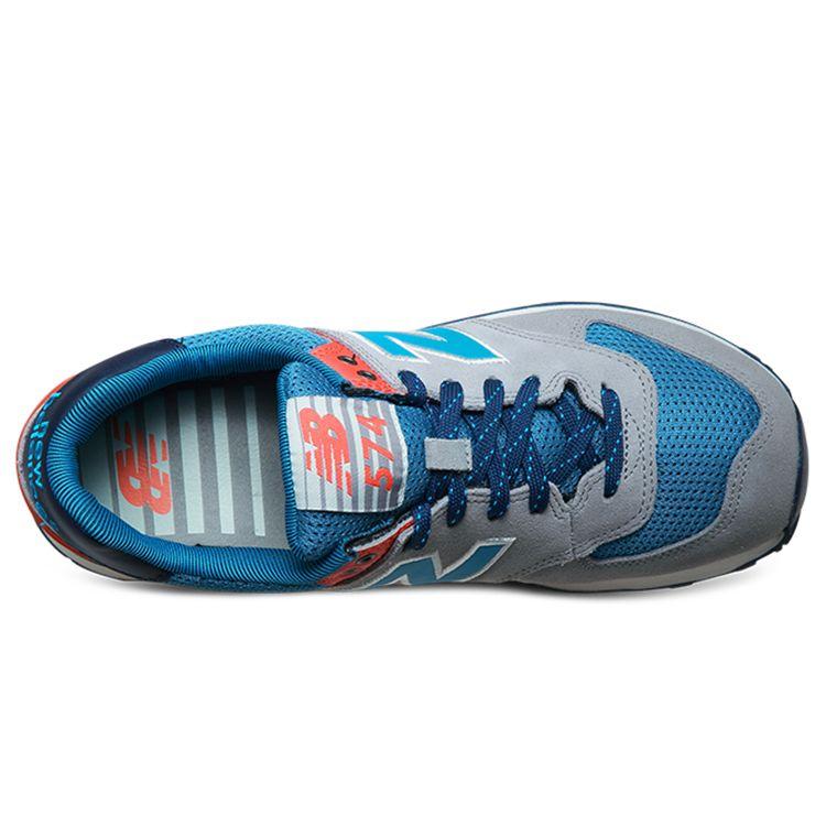New Balance 574 Gray Blue Red Men ML574SOE