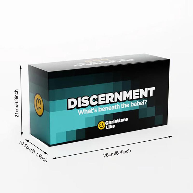 Discernment Card Game The Christian Party Game Humorous Game Matching Prompt Cards With Funny Or Edgy Responses For Adults Hobby