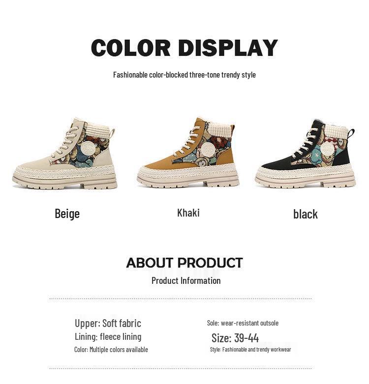 Pánské 2025 Zimní Vysoké Zateplené Nepromokavé Sněhule - Silné, Protiskluzové, Odolné proti chladu Martinovy boty pro venkovní nošení