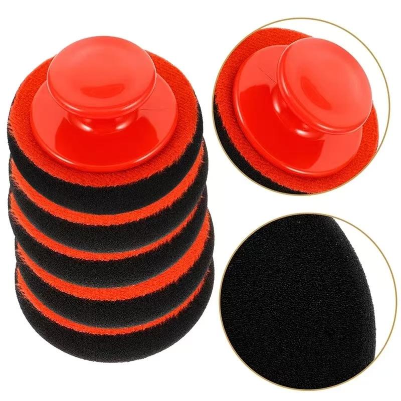 5PCs foam car wax applicator pad hand polisher car wax sealing glaze car beauty wax mall sponge polisher accessories