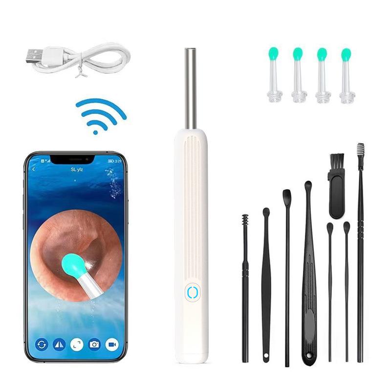 Wireless Smart Visual Ear Pick Endoscope with LED Light