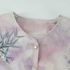 Summer Suit Set for Women: Short-Sleeved Ice Silk Shirt for Middle-Aged & Elderly Ladies