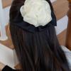 FANTASTIC PLANET Chiffon Rose Ribbon Hair Pin (IVORY)