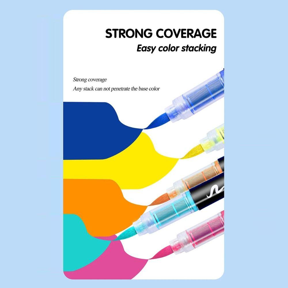 12/24/36/48/60/72/100/120 Colors Acrylic Paint Pens Christmas Gift Rock Painting Pens Wood Canvas